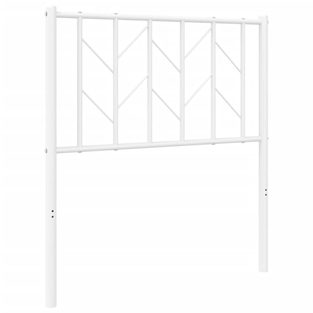 Elegant White Metal Headboard - 75 cm for Stylish Bedrooms