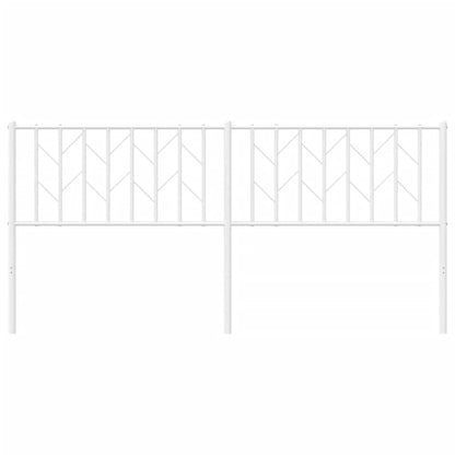 White Metal Headboard 180 cm - Elegant and Sturdy Design