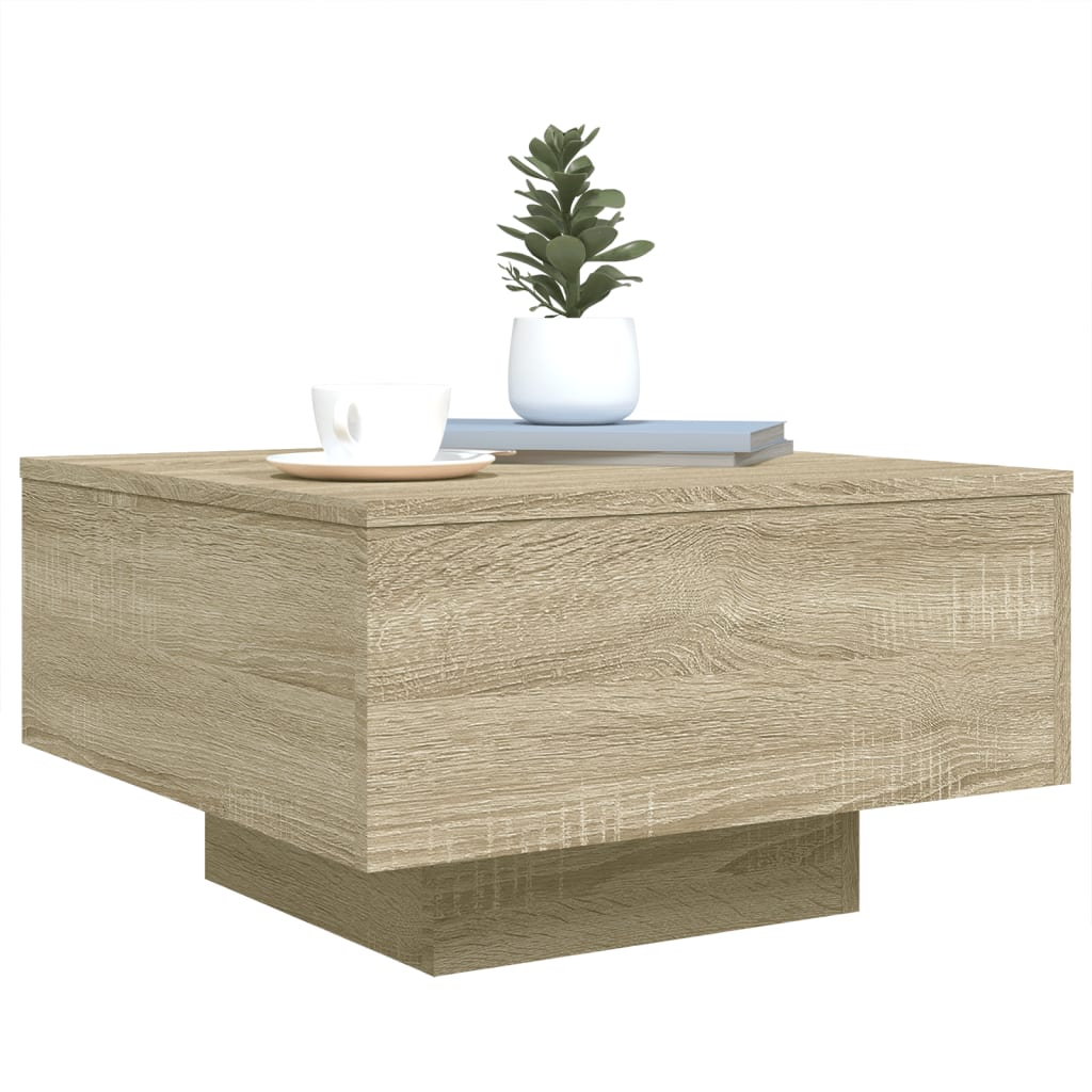 Coffee Table Sonoma Oak 55x55x31 cm Engineered Wood