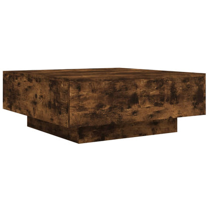 Coffee Table Smoked Oak 80x80x31 cm Engineered Wood