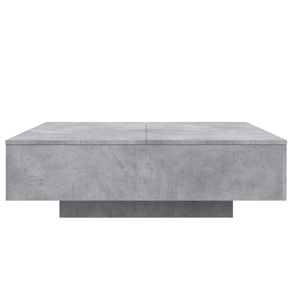 Coffee Table Concrete Grey 100x100x31 cm Engineered Wood