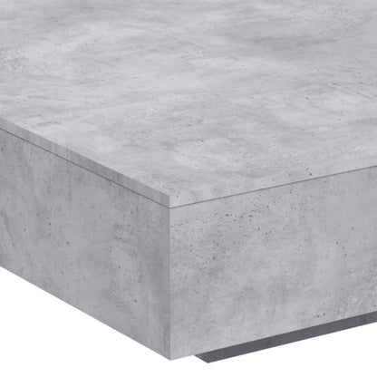 Coffee Table Concrete Grey 100x100x31 cm Engineered Wood
