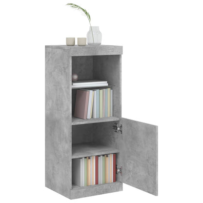Sideboard with LED Lights Concrete Grey 41x37x100 cm