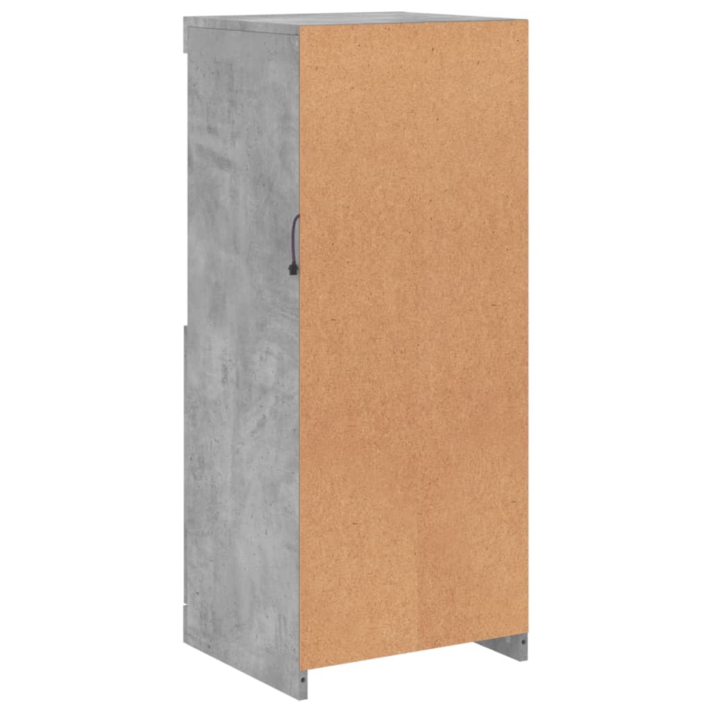 Sideboard with LED Lights Concrete Grey 41x37x100 cm