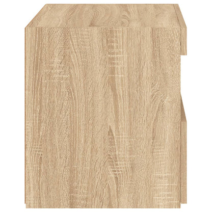 Sonoma Oak LED Bedside Cabinets Set of 2 - 50x40x45 cm