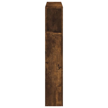 Smoked Oak LED Headboard, Engineered Wood, 100x18.5x103.5 cm