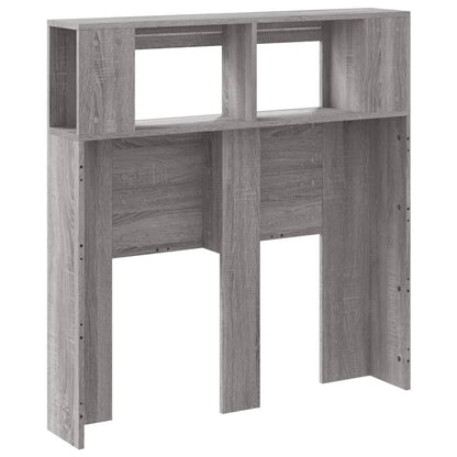 LED Headboard Grey Sonoma, Engineered Wood 100x18.5x103.5 cm