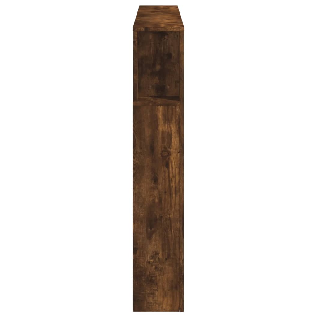 Smoked Oak LED Headboard 140x18.5x103.5 cm - Engineered Wood