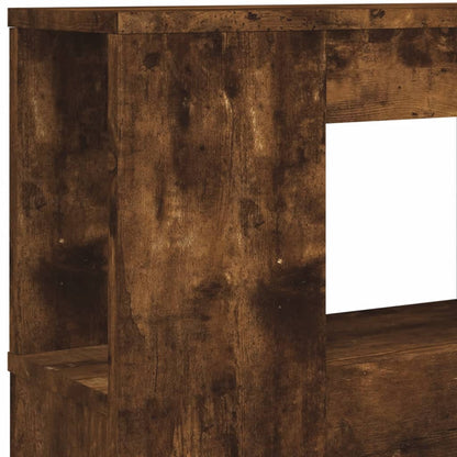 Smoked Oak LED Headboard 140x18.5x103.5 cm - Engineered Wood