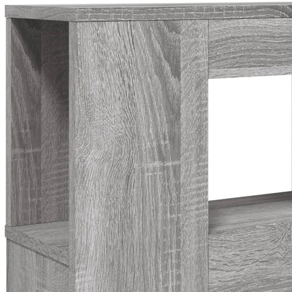 Grey Sonoma LED Headboard in Engineered Wood - 140x18.5x103.5 cm