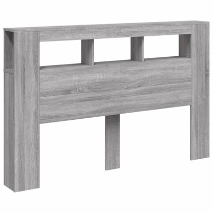Grey Sonoma LED Headboard 160x18.5x103.5 cm - Engineered Wood
