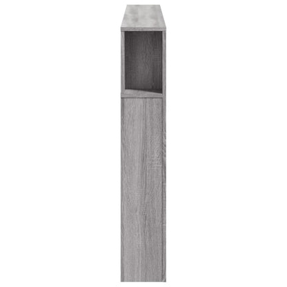 Grey Sonoma LED Headboard 160x18.5x103.5 cm - Engineered Wood