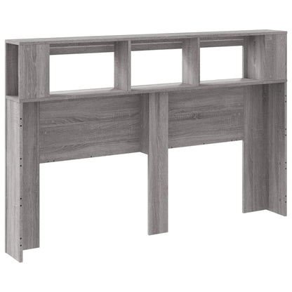 Grey Sonoma LED Headboard 160x18.5x103.5 cm - Engineered Wood