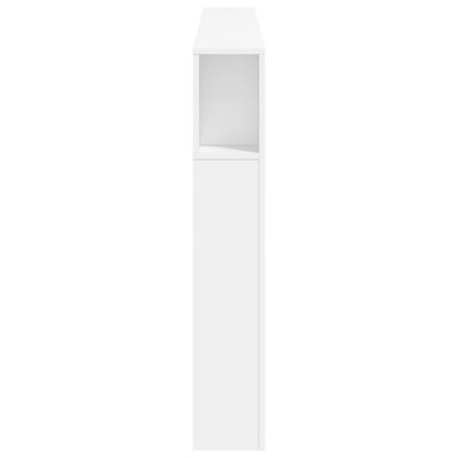 White LED Headboard 180x18.5x103.5 cm - Engineered Wood Beauty