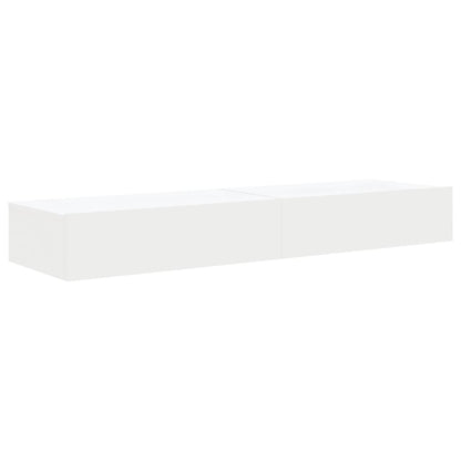 TV Cabinets with LED Lights 2 pcs White 60x35x15.5 cm