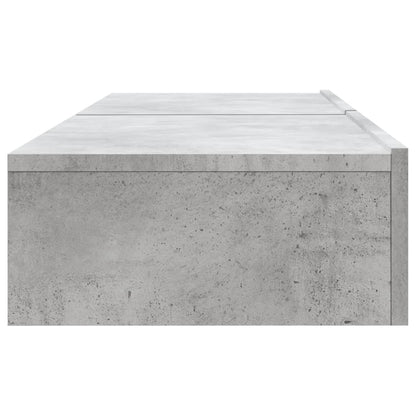 TV Cabinets with LED Lights 2 pcs Concrete Grey 60x35x15.5 cm