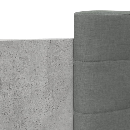 Bed Frame without Mattress Concrete Grey 90x190 cm Single