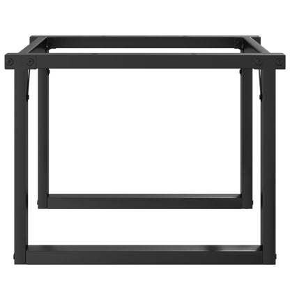 Steel O-Frame Coffee Table Legs 60x40x38 cm | Modern Design