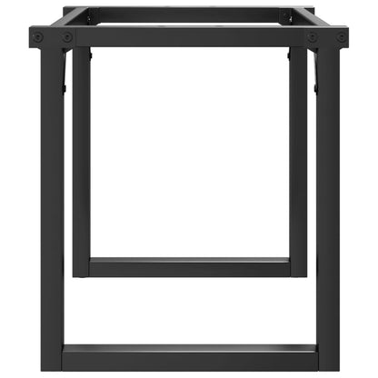 Steel O-Frame Coffee Table Legs 80x40x43 cm - Durable Design
