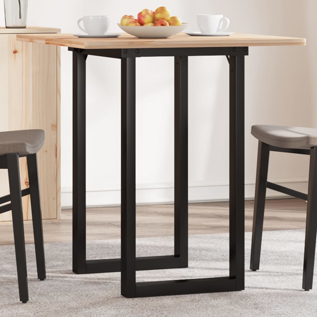 Steel O-Frame Dining Table Legs 50x40x73 cm - Durable Design