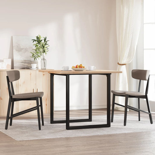 Steel O-Frame Dining Table Legs 70x70x73 cm - Durable Design