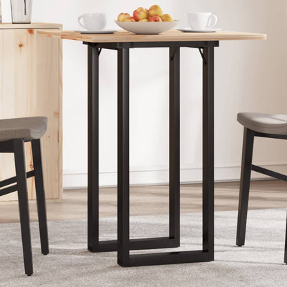 Sleek Steel O-Frame Dining Table Legs 80x40x73 cm
