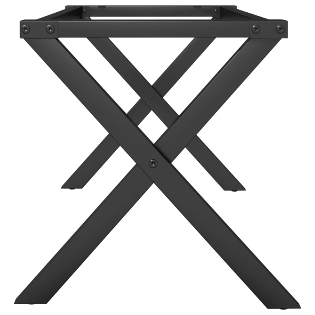 Steel X-Frame Coffee Table Legs 70x30x43 cm - Sleek Modern Design