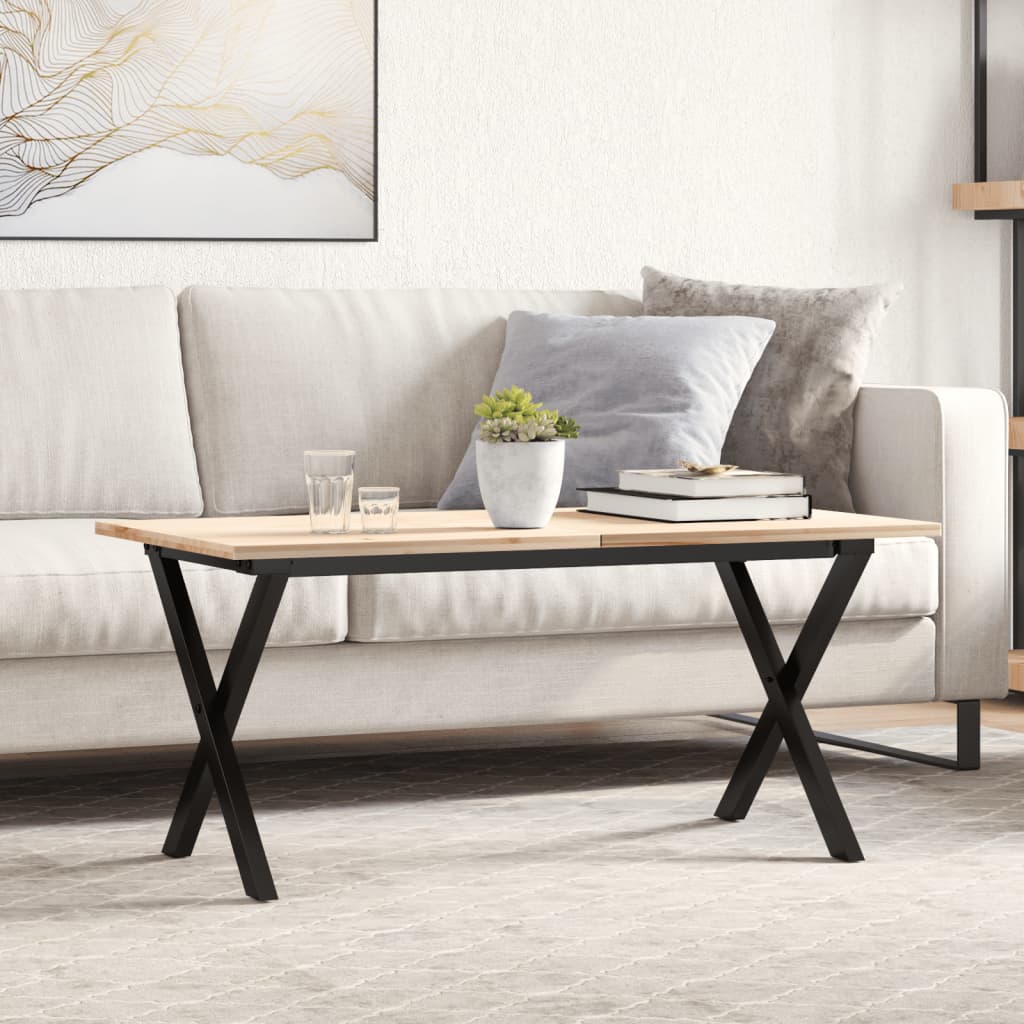 Steel X-Frame Coffee Table Legs 70x30x43 cm - Sleek Modern Design
