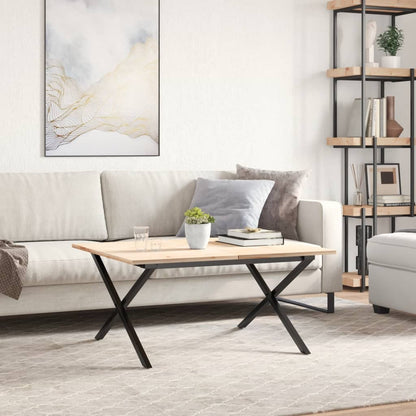 Sturdy Steel X-Frame Coffee Table Legs 80x70x43 cm - Sleek Design