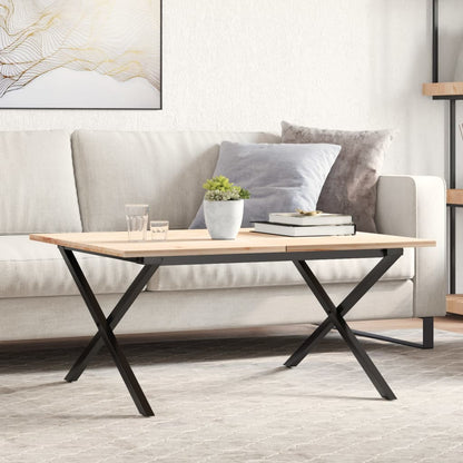 Sturdy Steel X-Frame Coffee Table Legs 80x70x43 cm - Sleek Design