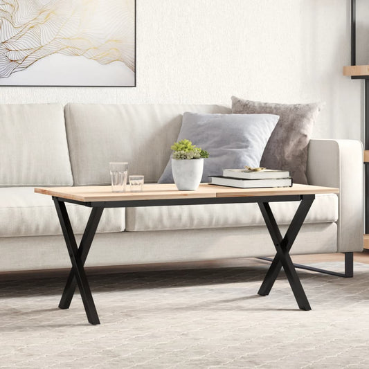 Steel X-Frame Coffee Table Legs 80x40x43 cm - Durable & Stylish