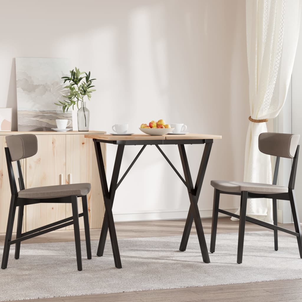 Steel X-Frame Dining Table Legs 60x50x73 cm – Modern & Durable