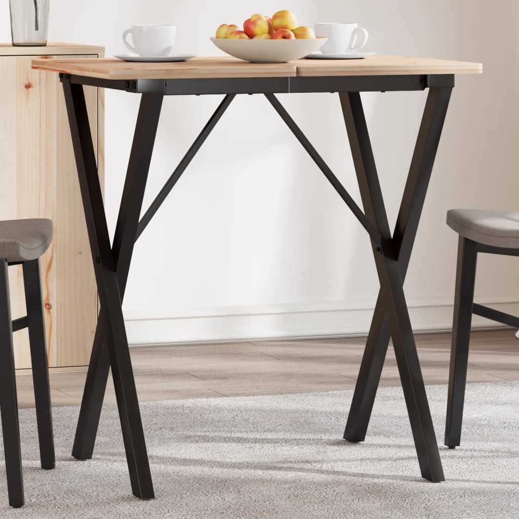 Steel X-Frame Dining Table Legs 60x50x73 cm – Modern & Durable