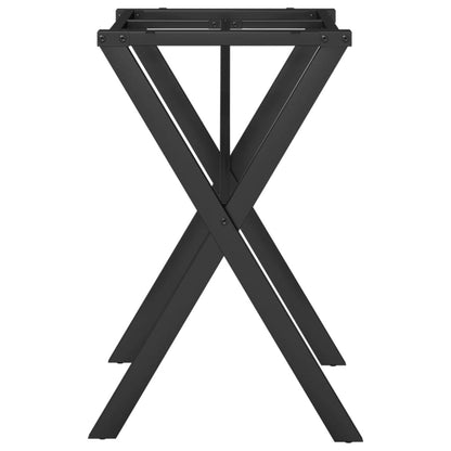 Steel X-Frame Dining Table Legs 60x40x73 cm - Durable & Stylish