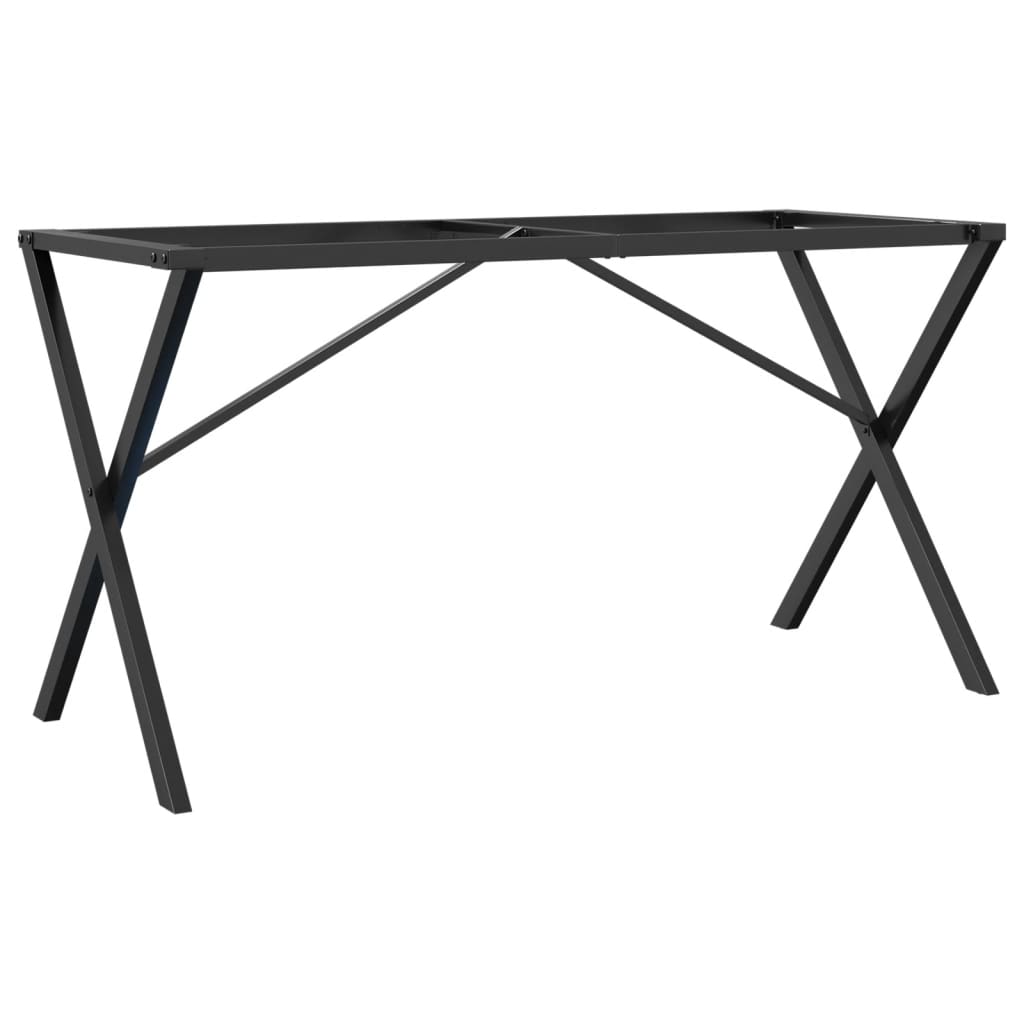 Steel X-Frame Dining Table Legs - 120x60x73 cm