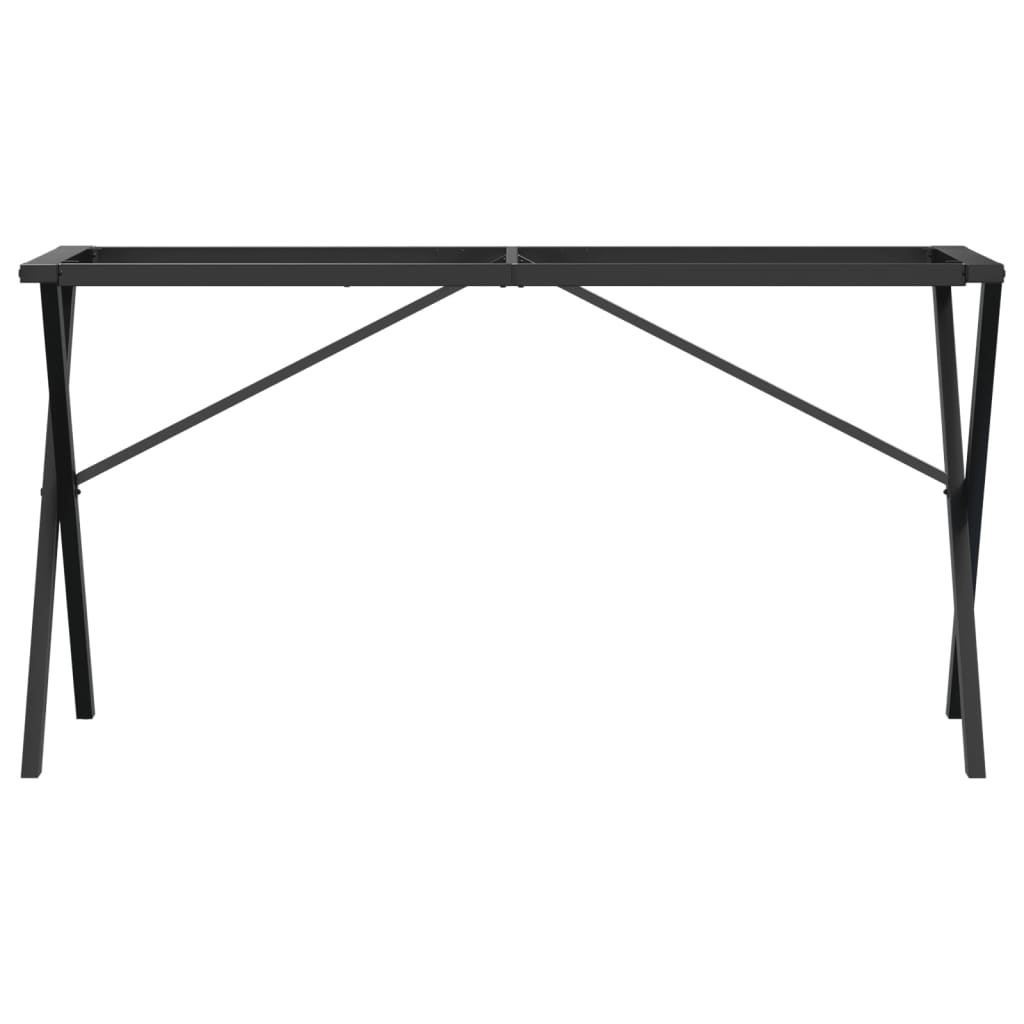 Steel X-Frame Dining Table Legs - 120x60x73 cm