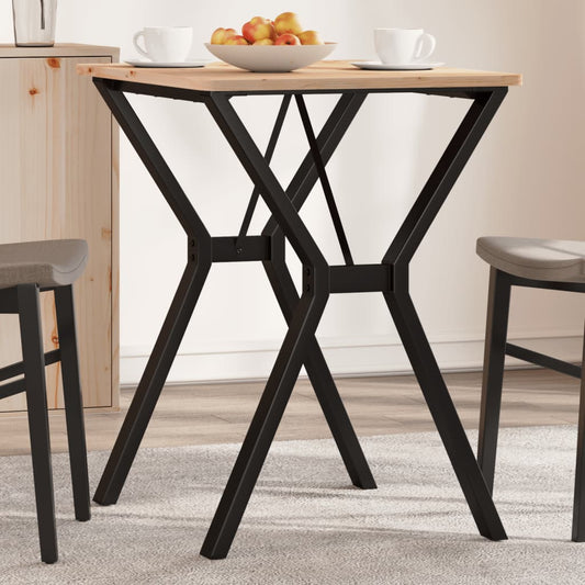 Steel Y-Frame Dining Table Legs - 60x50x73 cm, Durable Design
