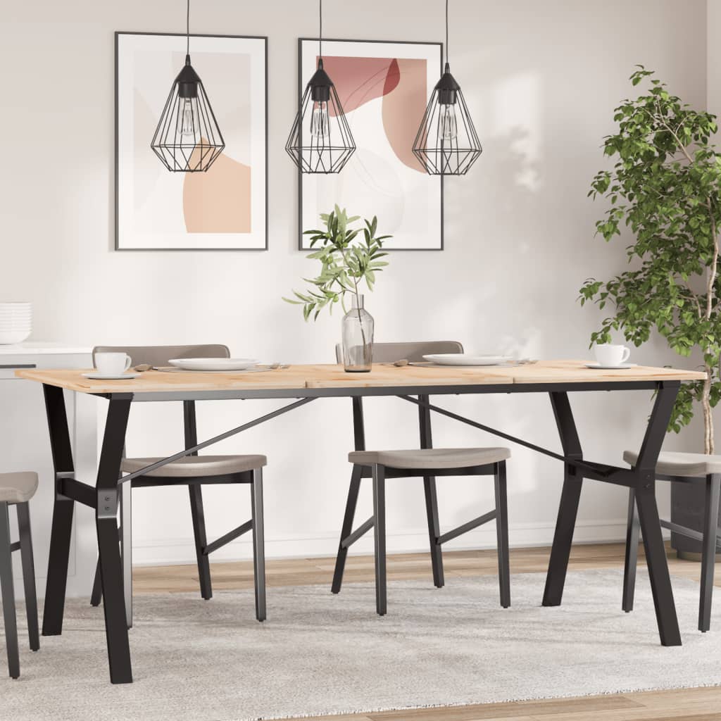 Steel Y-Frame Dining Table Legs 160x80x73 cm | Durable & Stylish