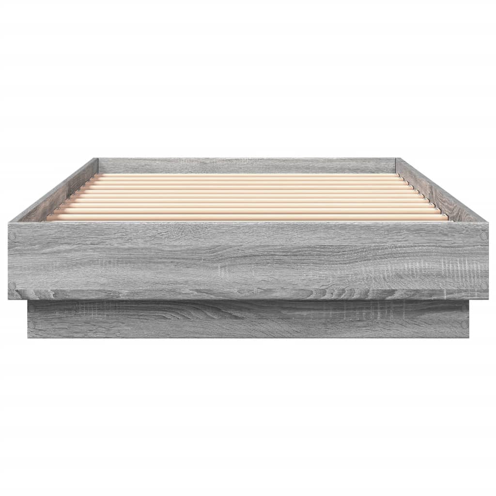 Grey Sonoma Engineered Wood Bed Frame 100x200 cm - No Mattress
