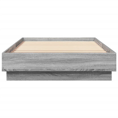 Grey Sonoma Engineered Wood Bed Frame 100x200 cm - No Mattress