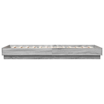 Grey Sonoma Engineered Wood Bed Frame 100x200 cm - No Mattress