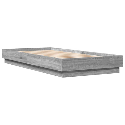 Grey Sonoma Engineered Wood Bed Frame 100x200 cm - No Mattress