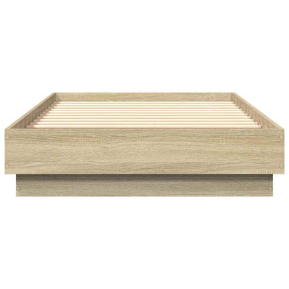 Sonoma Oak Engineered Wood Bed Frame 90x190 cm - Single Size