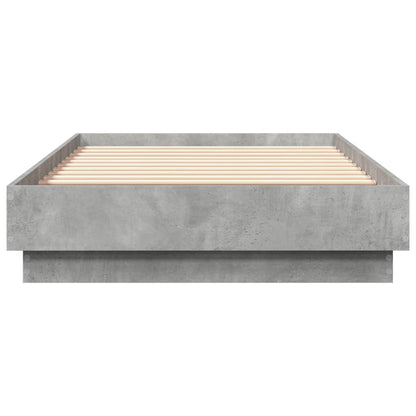 Concrete Grey Bed Frame, Small Single 75x190 cm - No Mattress