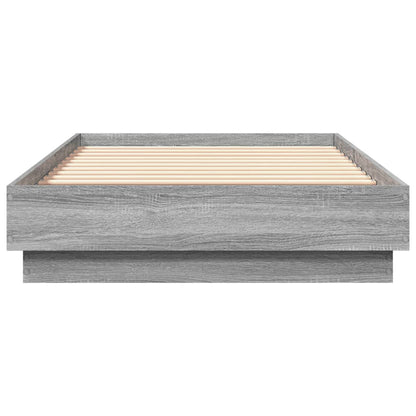 Small Single Grey Sonoma Bed Frame 75x190 cm - Engineered Wood