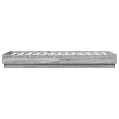 Small Single Grey Sonoma Bed Frame 75x190 cm - Engineered Wood