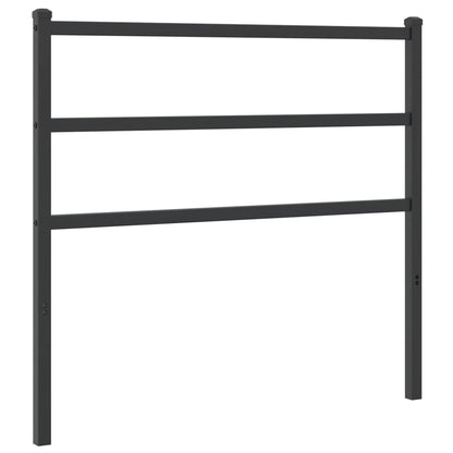 Elegant Black Metal Headboard - 107 cm | Stylish Bedroom Accent