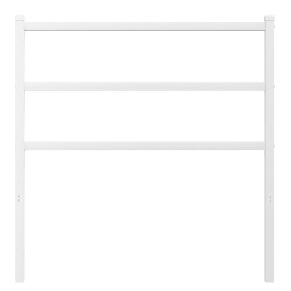 Elegant White Metal Headboard - Sleek Design, 90 cm