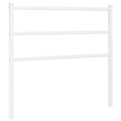White Metal Headboard - Elegant Design, Sturdy 107 cm Frame