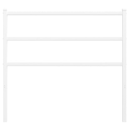 White Metal Headboard - Elegant Design, Sturdy 107 cm Frame